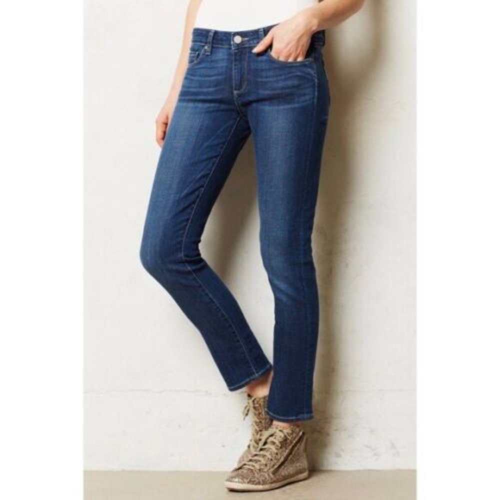 Paige Skyline Ankle Peg Jeans Mila Medium Wash 26